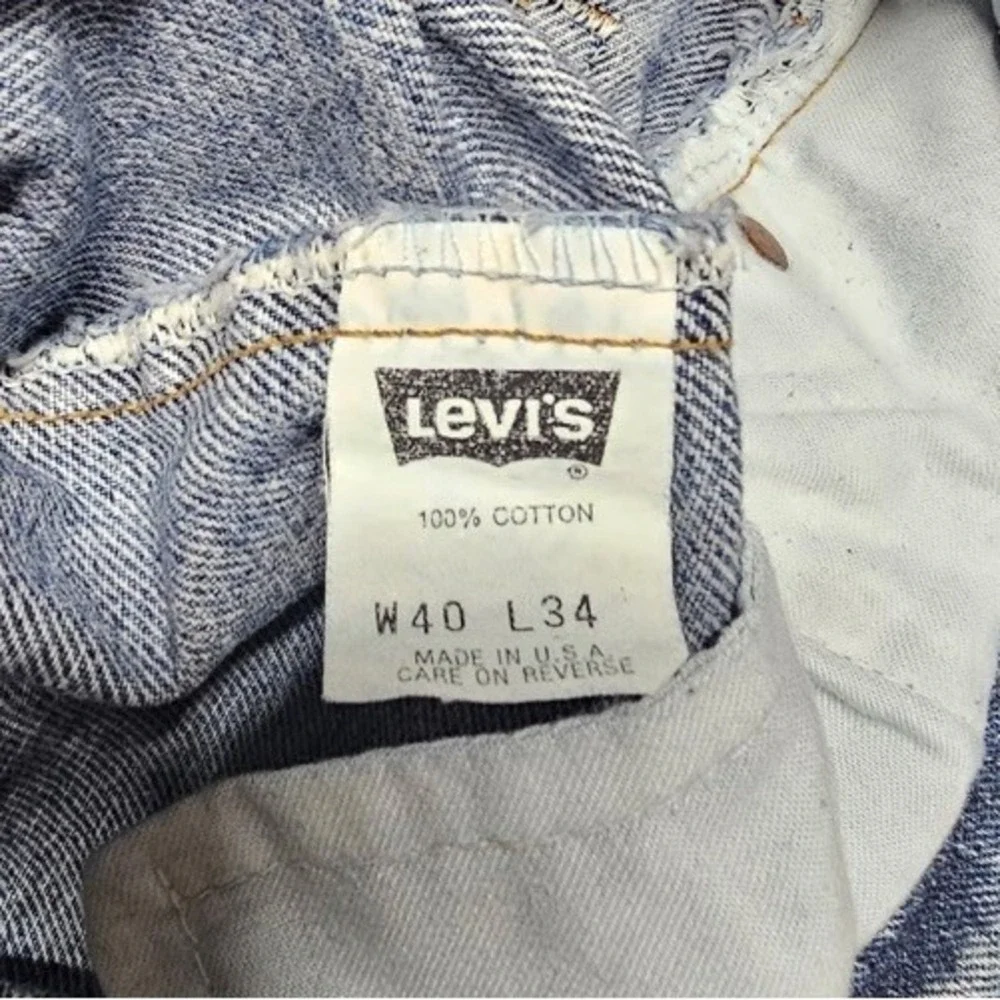 VTG 90s Levi's 505 Regular Fit Straight Leg 100% Cotton Jeans Men's 38x31